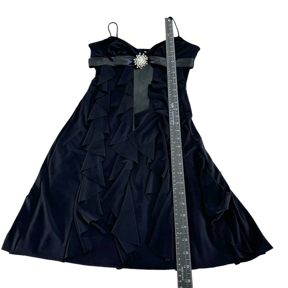 Vintage Cache Ruffle Babydoll Cocktail Dress Size 4 Y2K Prom Party Evening - Picture 9 of 15